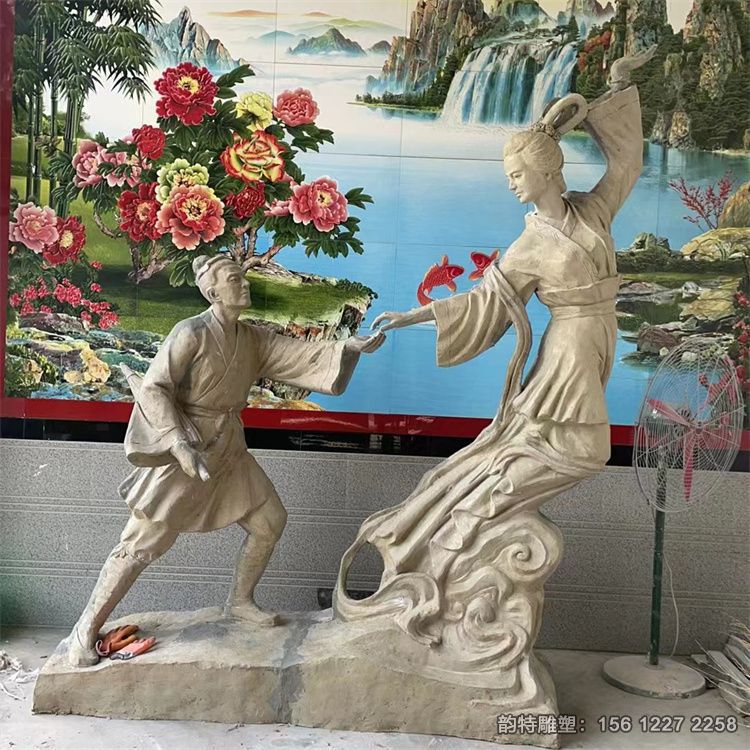 玻璃鋼牛郎織女雕塑 愛(ài)情廣場(chǎng)雕塑擺件 玻璃鋼牛郎織女雕塑 愛(ài)情廣場(chǎng)雕塑擺件